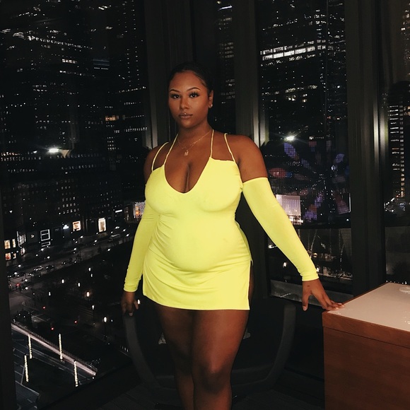 Fashion Nova Dresses & Skirts - Fashion Nova Highlight of my Day Mini Dress- Neon